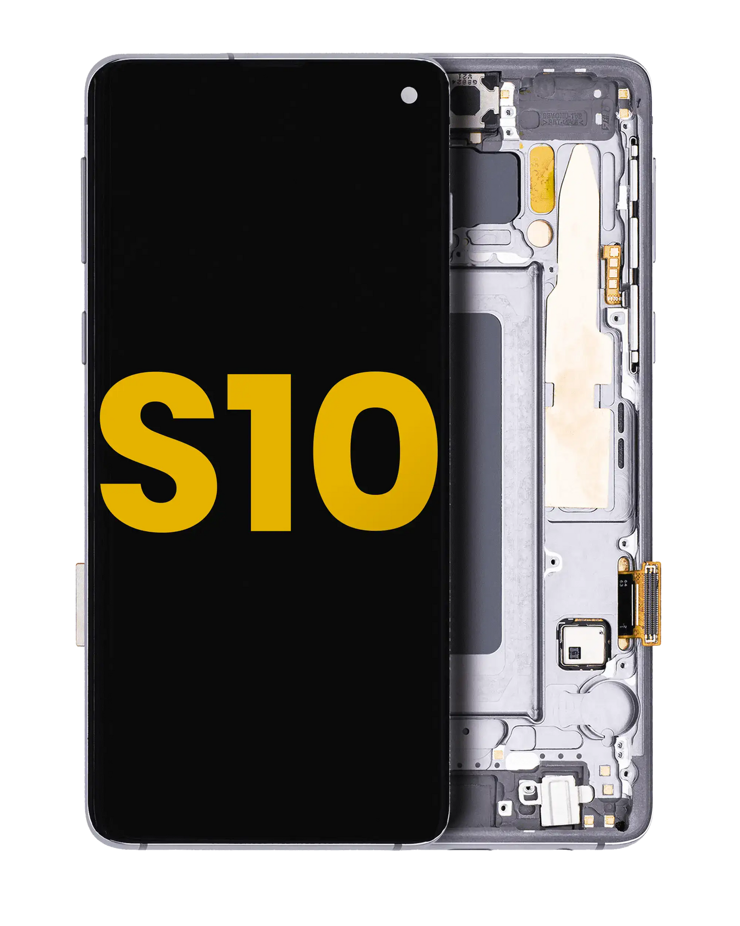 OLED Assembly With Frame For Samsung Galaxy S10 (Refurbished) (Prism / Ceramic Black)