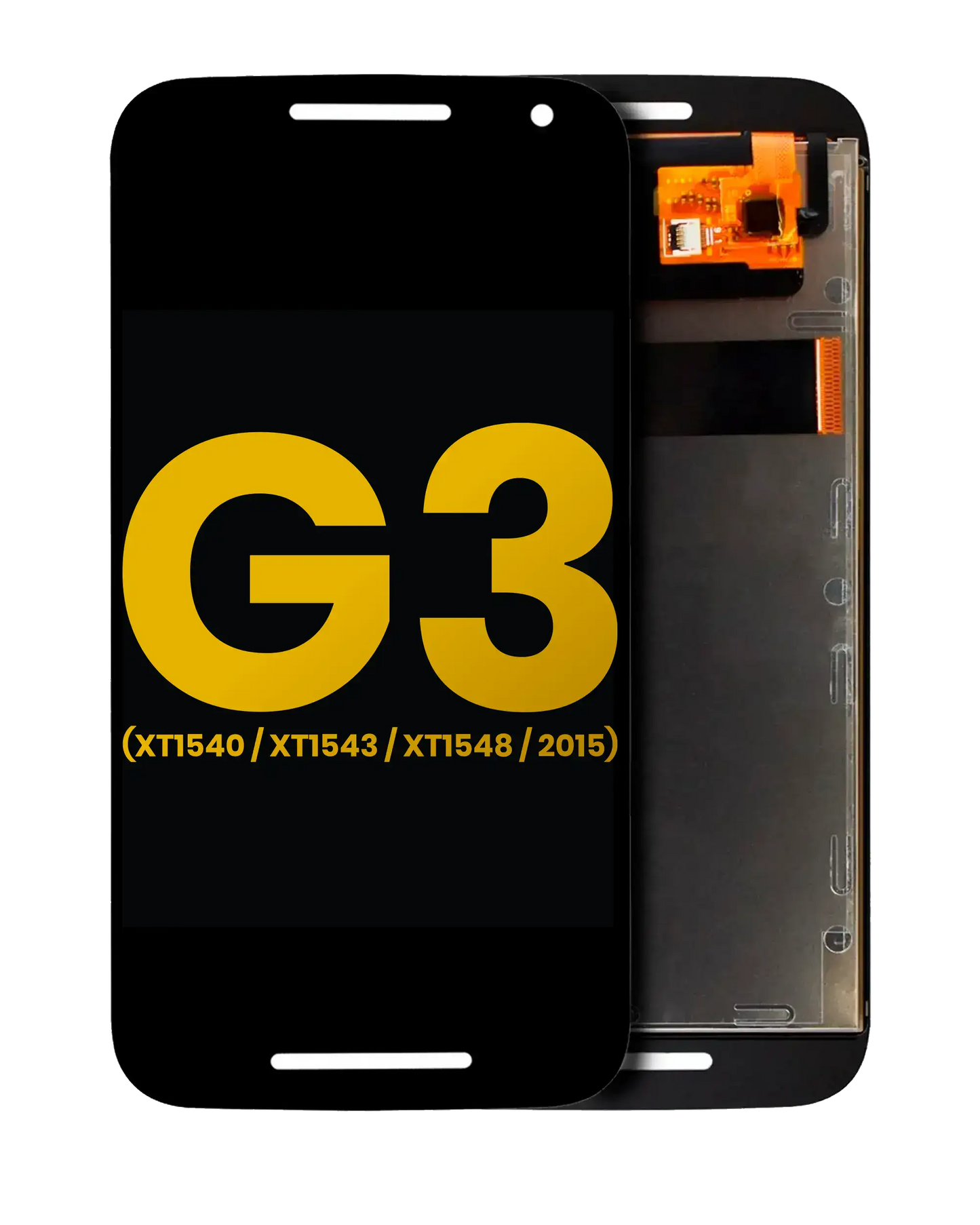 LCD Assembly Without Frame For Motorola Moto G3 (XT1540 / XT1543 / XT1548 / 2015) (Refurbished) (Black) | compatible mobile phone replacement part | SKU 107082037901 | product image 1