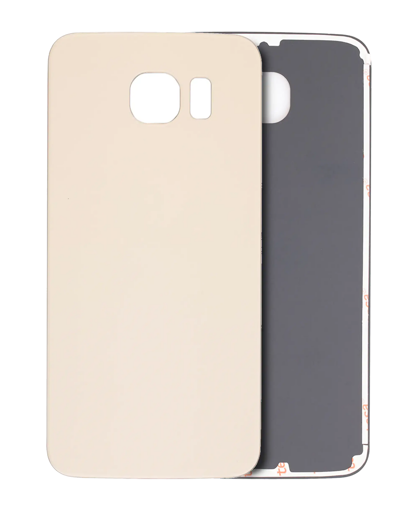Back Cover Glass For Samsung Galaxy S6 (No Logo) (Aftermarket Plus) (Gold)