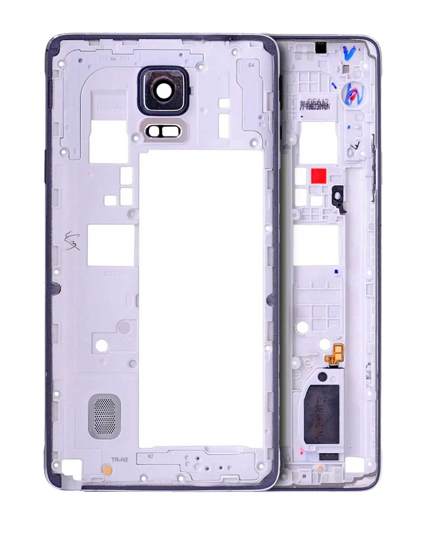 Mid-Frame Housing For Samsung Galaxy Note 4 (With Small Parts) (Black)