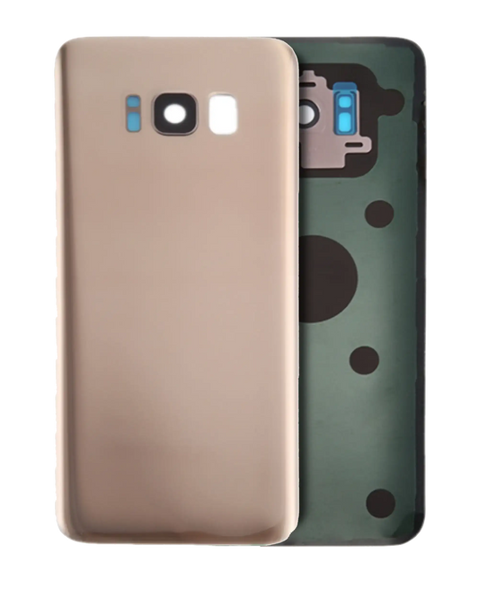 Back Cover Glass With Camera Lens For Samsung Galaxy S8 (No Logo) (Aftermarket Plus) (Maple Gold)