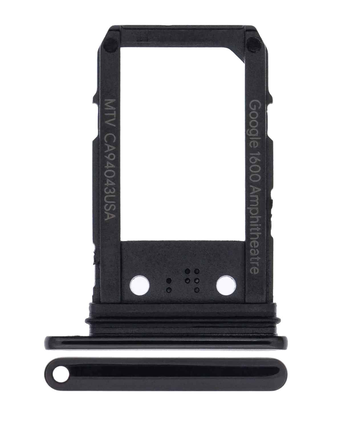 Sim Card Tray For Google Pixel 3a (Just Black) - replacement part product view