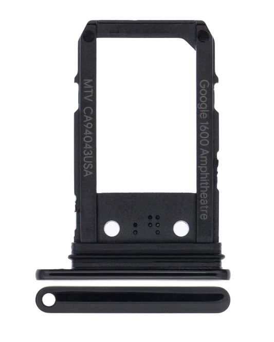 Sim Card Tray For Google Pixel 3a (Just Black) - replacement part product view