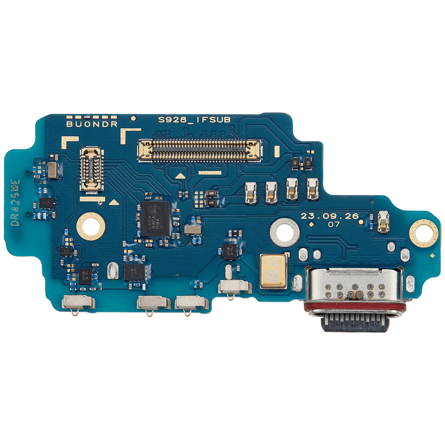 Charging Port Board With Sim Card Reader For Samsung Galaxy S24 Ultra 5G (S9280) (Dual Card Version) (Premium)