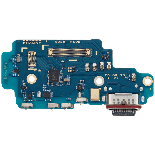 Charging Port Board With Sim Card Reader For Samsung Galaxy S24 Ultra 5G (S9280) (Dual Card Version) (Premium)