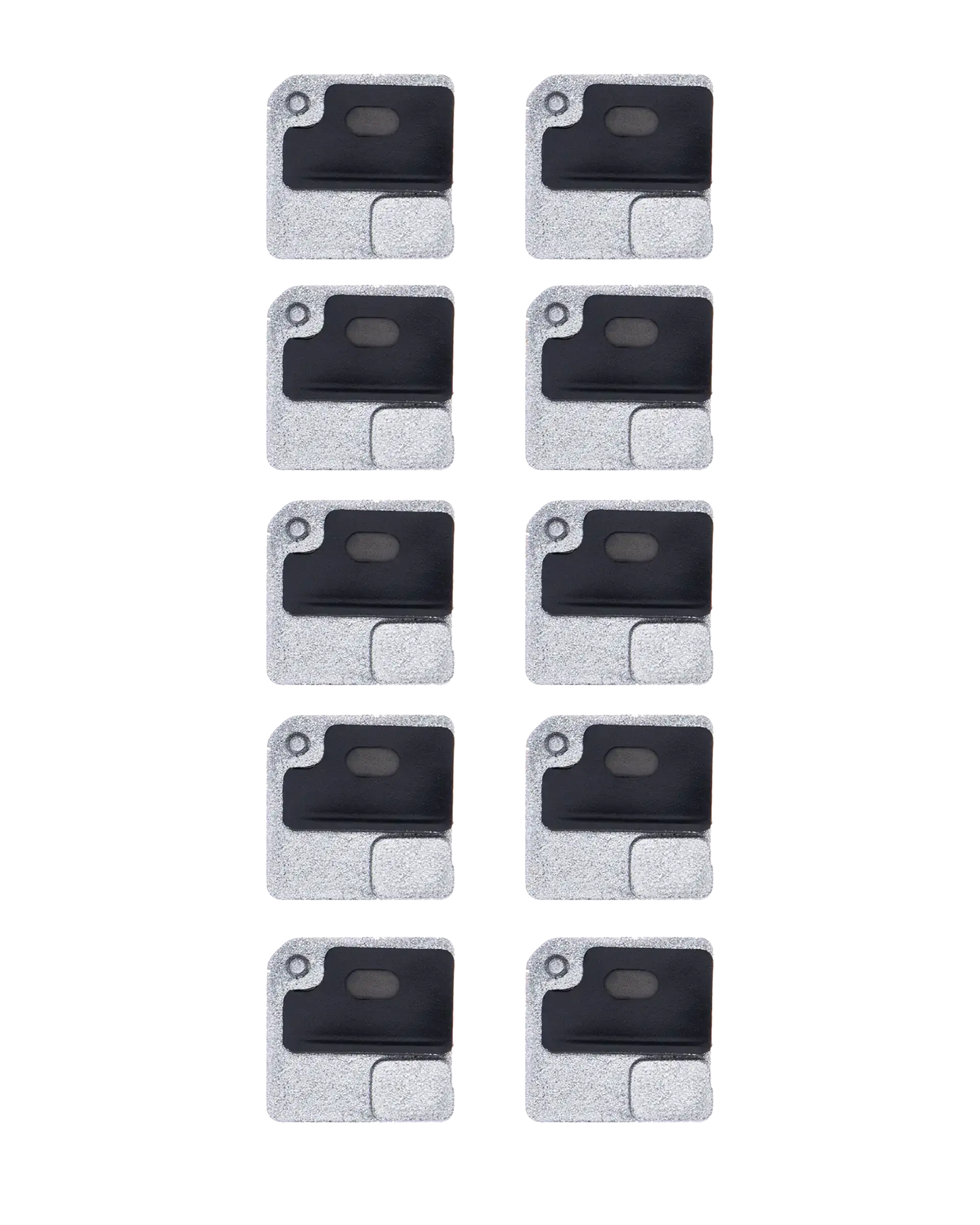Flash Light / Power Flex Bracket With Microphone Mesh For iPhone 12 (White) (10 Pack)