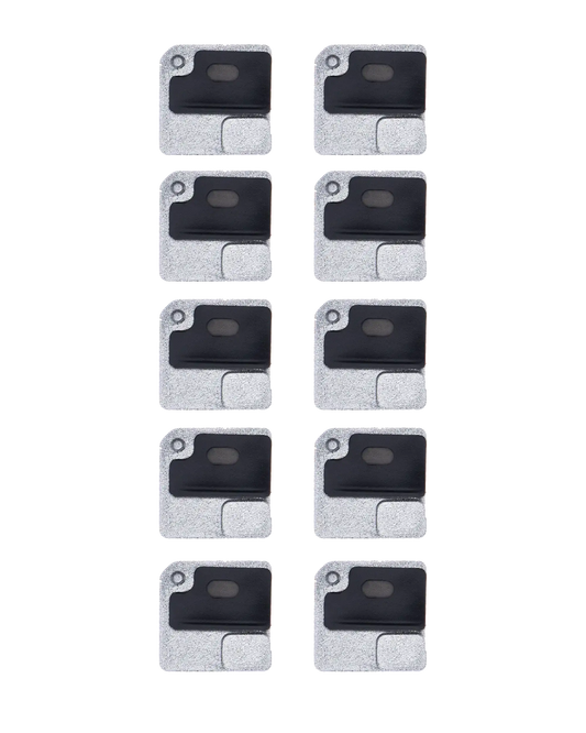 Flash Light / Power Flex Bracket With Microphone Mesh For iPhone 12 (White) (10 Pack)