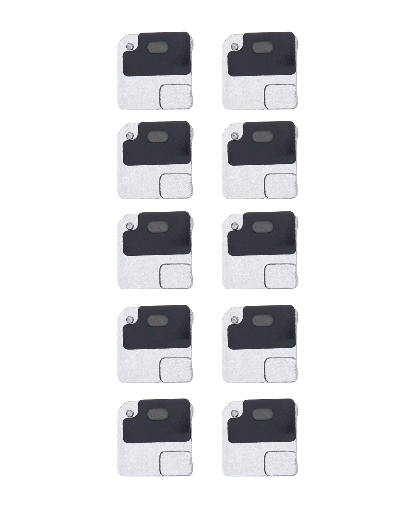 Flash Light / Power Flex Bracket With Microphone Mesh For iPhone 12 (Black) (10 Pack)