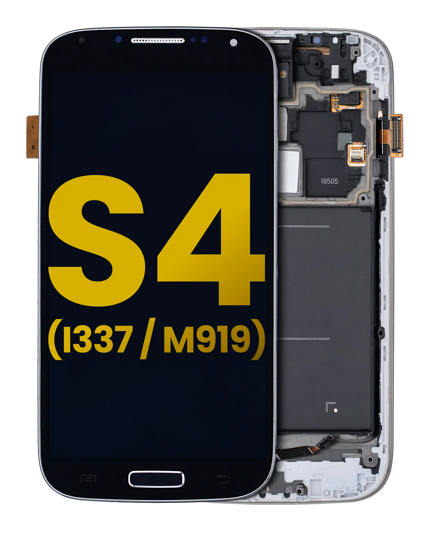 OLED Assembly With Frame For Samsung Galaxy S4 (i9505 / L720T) (International / Sprint (GSM Model) (Refurbished) (Black)