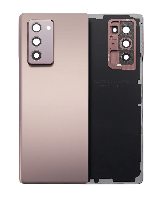 Profile view of Back Cover Glass With Camera Lens For Samsung Galaxy Z Fold 2 5G (Service Pack) (Mystic Bronze)