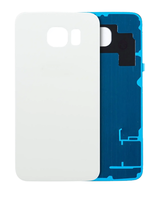 Back Cover Glass For Samsung Galaxy S6 (Service Pack) (White)