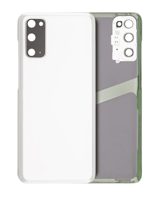 Back Cover Glass With Camera Lens For Samsung Galaxy S20 5G (Service Pack) (Cloud White)