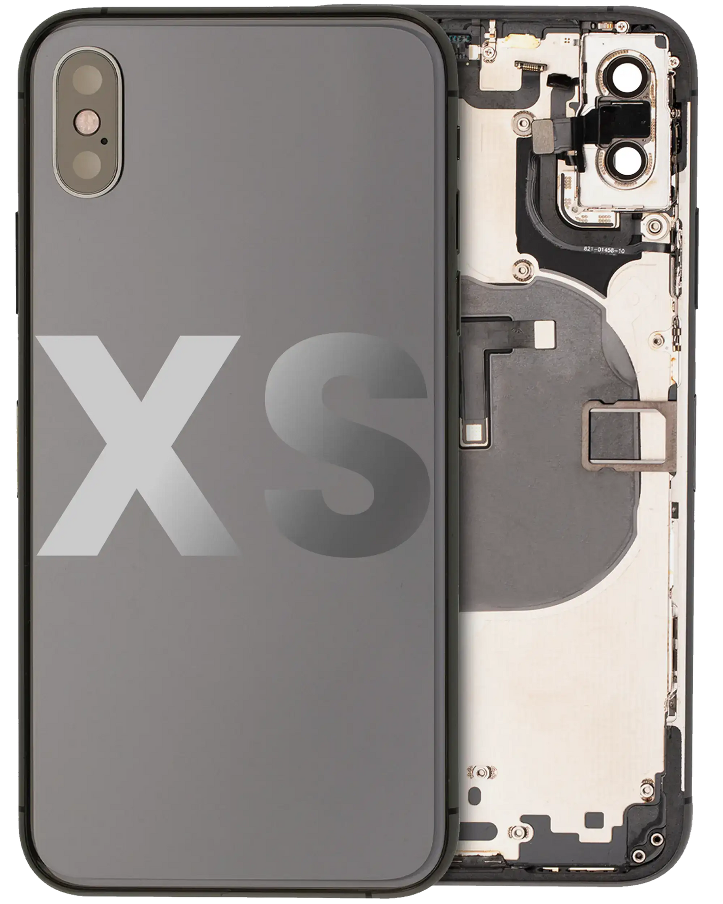 Back Housing W/ Small Components Pre-Installed For iPhone XS (Used OEM Pull: Grade B) (Space Gray)