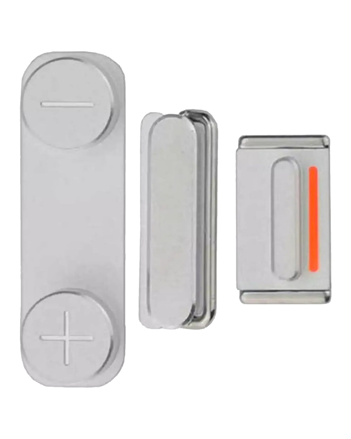 Hard Buttons Set (Power / Volume / Vibrator) For iPhone 5S / SE (2016) (Silver)
