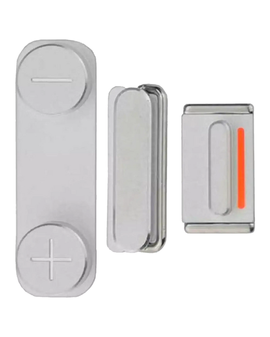 Hard Buttons Set (Power / Volume / Vibrator) For iPhone 5S / SE (2016) (Silver)