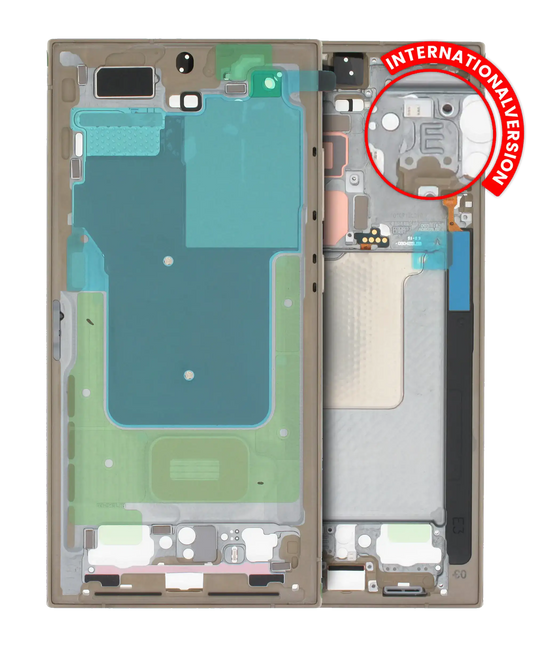 Mid-Frame Housing For Samsung Galaxy S24 Ultra 5G (International version) (Service Pack) (Titanium Yellow)