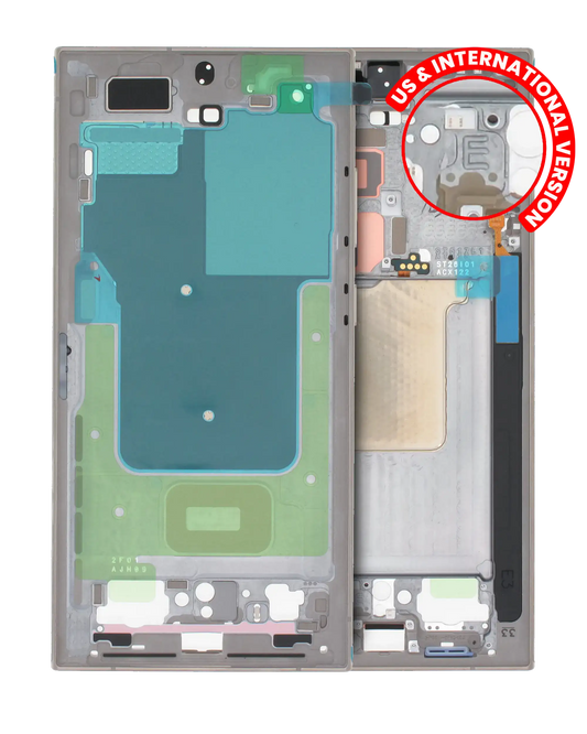 Mid-Frame Housing For Samsung Galaxy S24 Ultra 5G (US & International Version) (Titanium Gray)