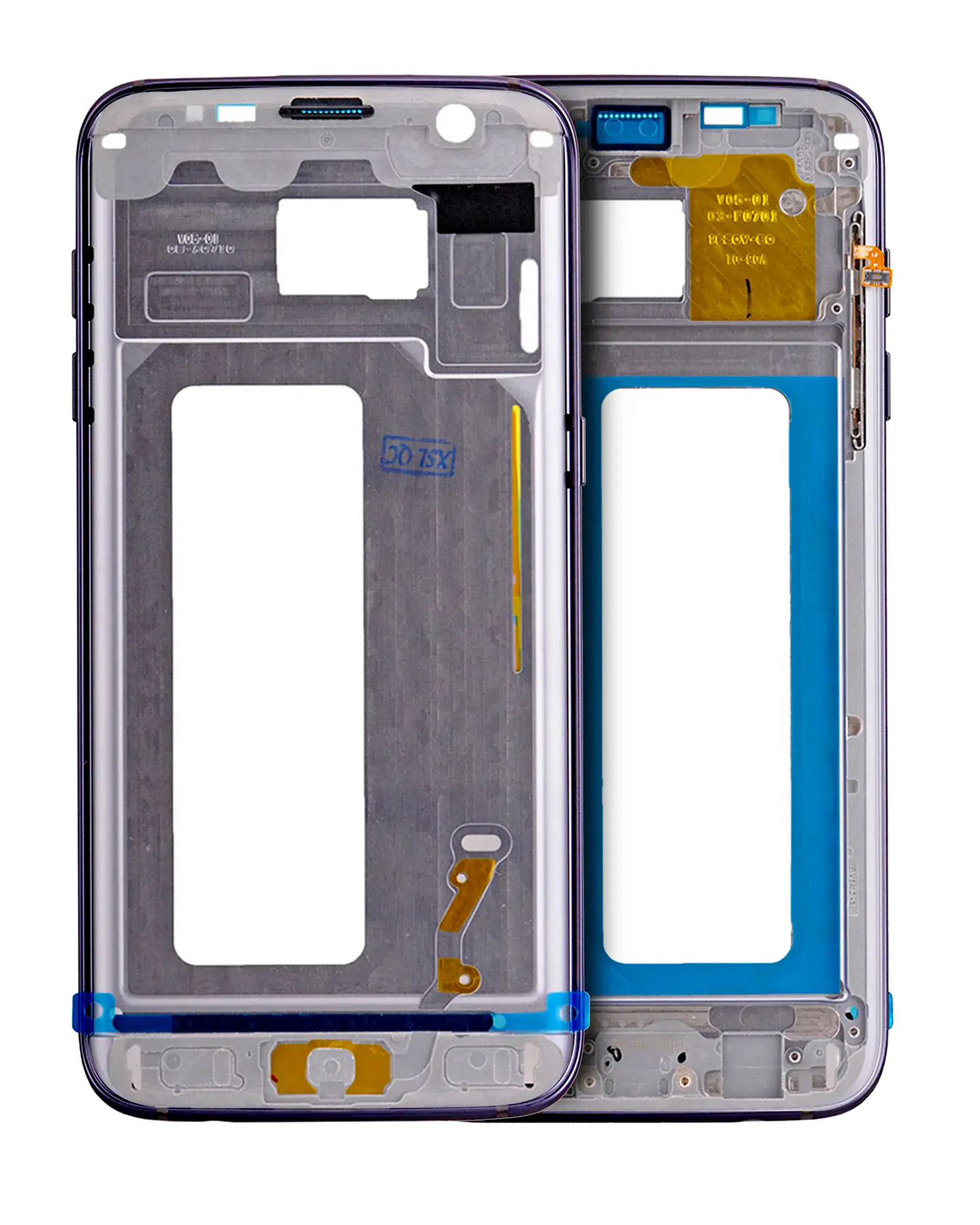 Mid-Frame Housing For Samsung Galaxy S7 Edge (With Small Parts) (Black)