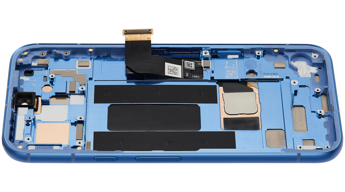 OLED Assembly With Frame (With Fingerprint Sensor ) For Google Pixel 8A (Refurbished) (Bay) - phone repair part close-up
