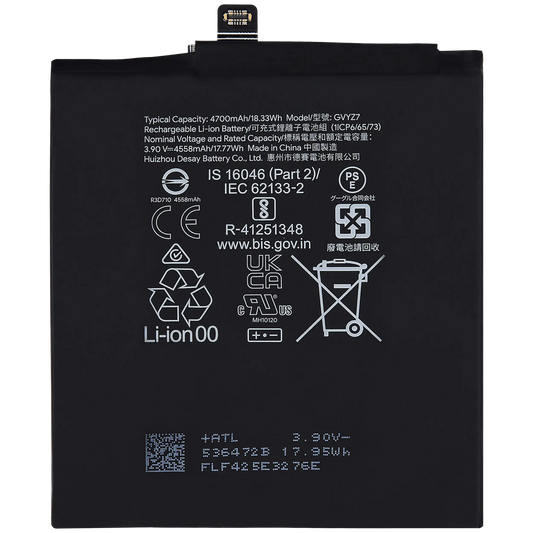 Replacement Battery For Google Pixel 9 / 9 Pro (GVYZ7) - replacement part product view