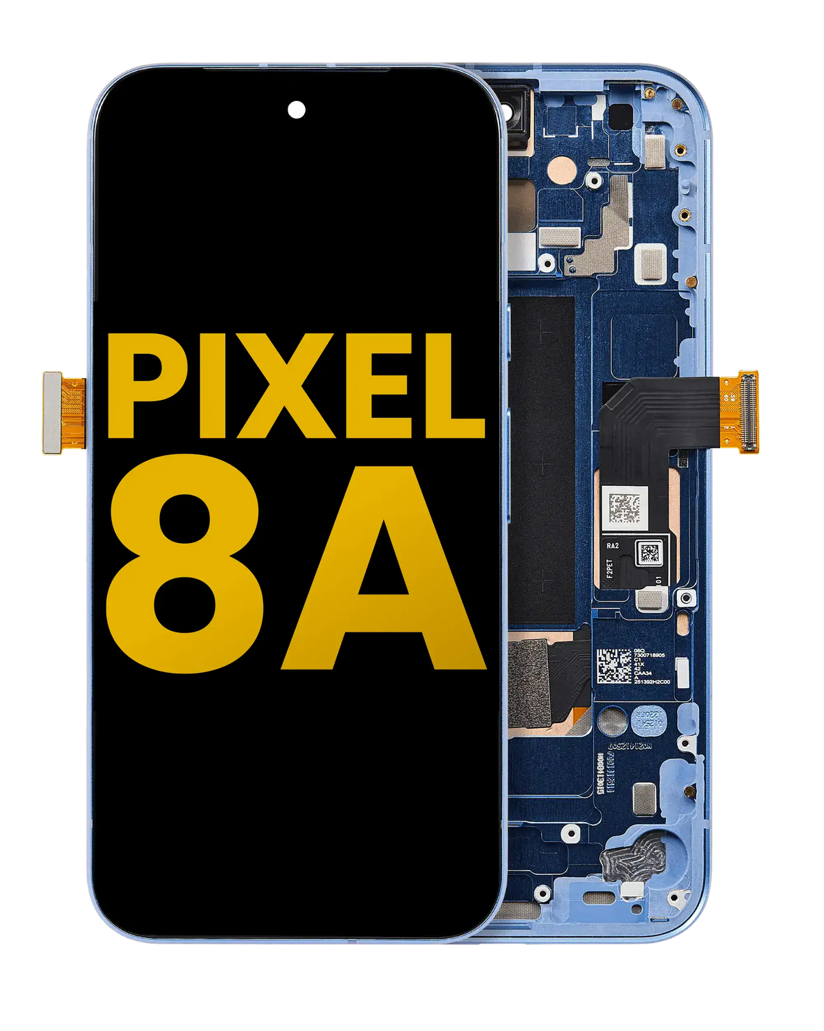 OLED Assembly With Frame (With Fingerprint Sensor ) For Google Pixel 8A (Refurbished) (Bay) - replacement part product view