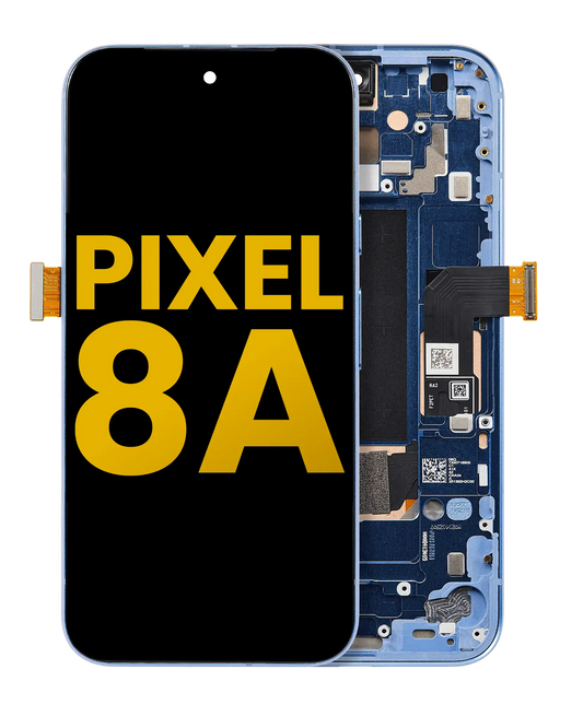 OLED Assembly With Frame (With Fingerprint Sensor ) For Google Pixel 8A (Refurbished) (Bay) - replacement part product view
