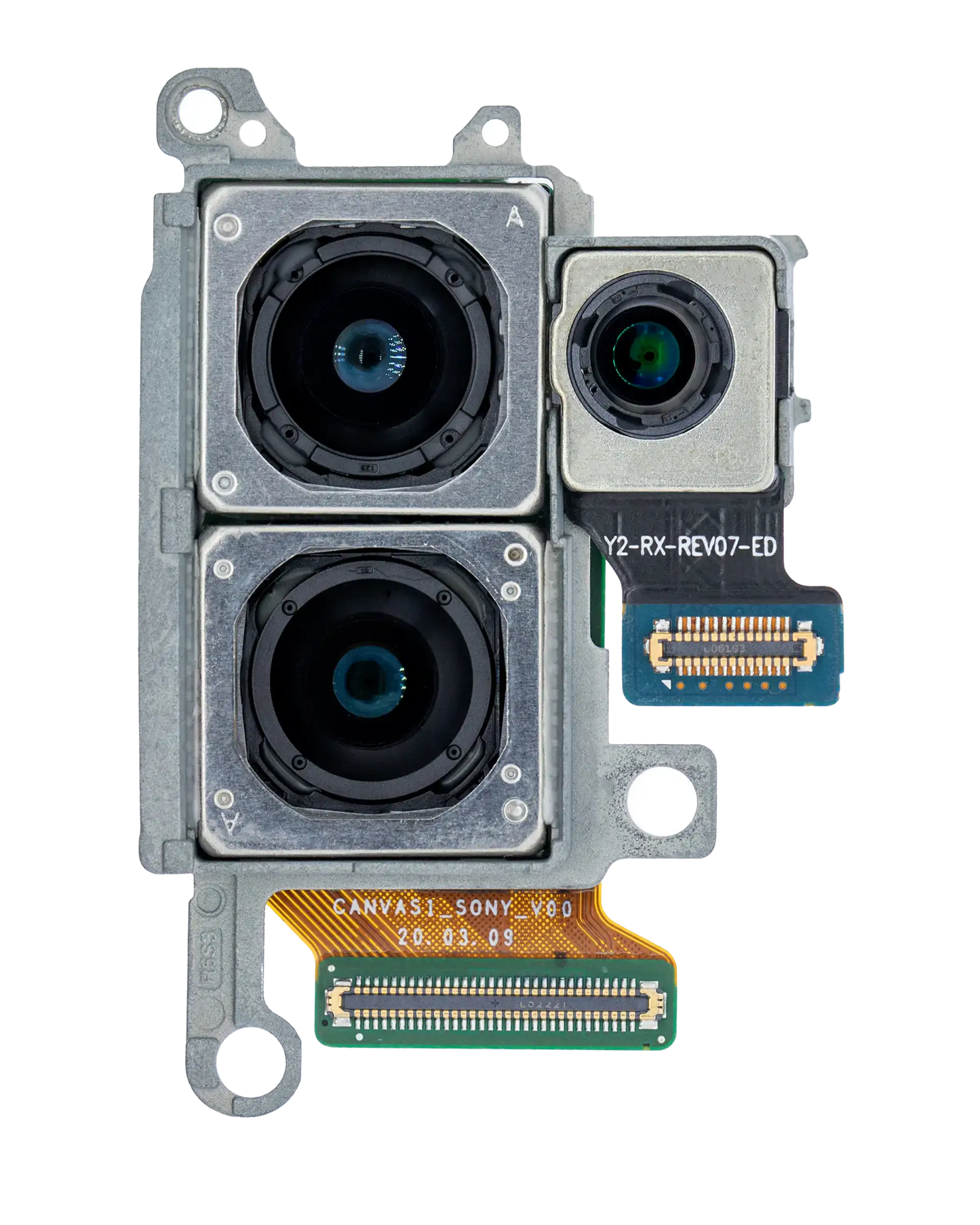 Back Camera Module (Wide & Telephoto & Depthvision) For Samsung Galaxy S20 Plus / 5G (US Version) (Used OEM Pull: Grade A)