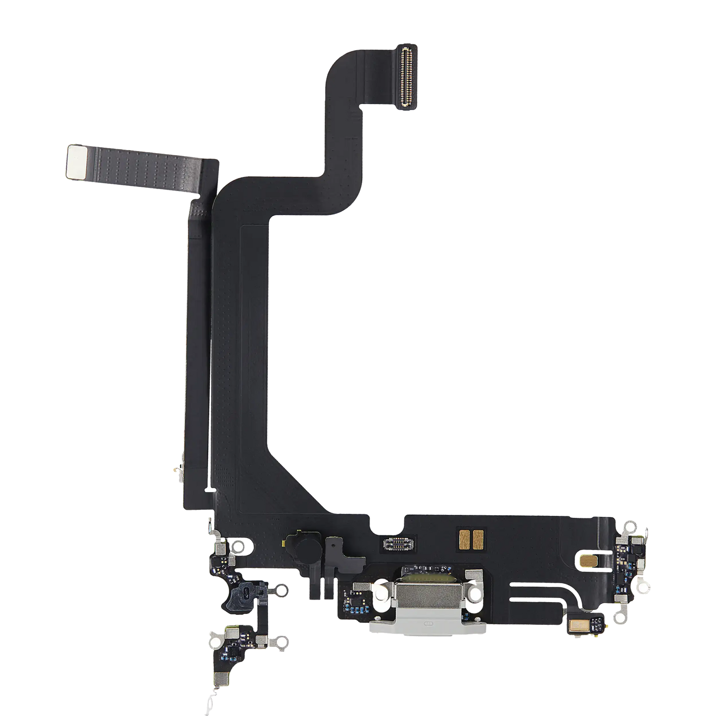 Charging Port Flex Cable For iPhone 14 Pro Max (Premium) (Silver)