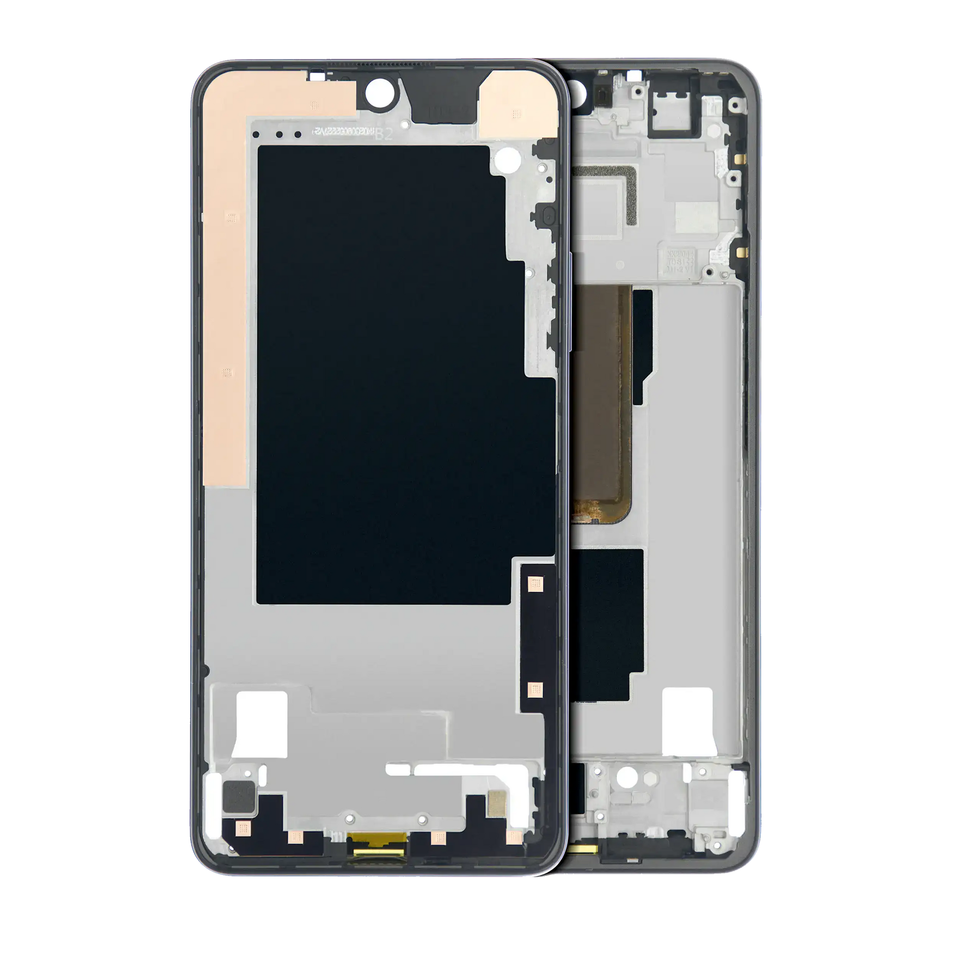 Mid-Frame Housing With Power Button Flex For Motorola Moto G Power (XT2117 / 2021) (Flash Gray) replacement part for compatible Motorola phone, SKU 107081016854, product image 1