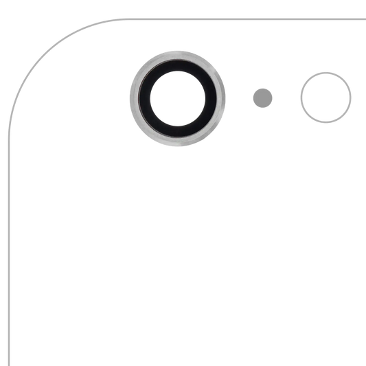 Back Camera Lens For iPhone 6 Plus / 6S Plus (Silver) (10 Pack) (Real Sapphire l Premium)