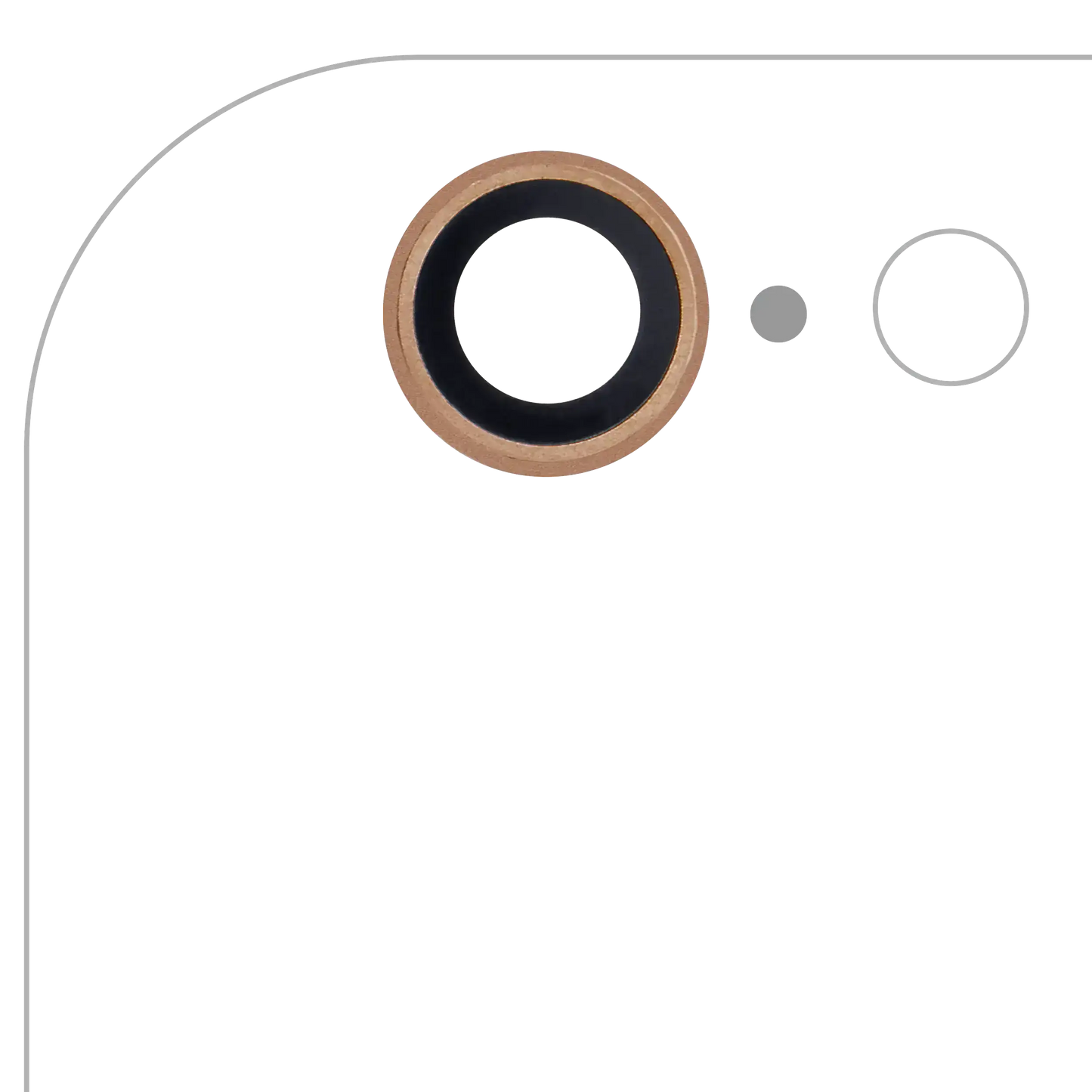 Back Camera Lens For iPhone 6 / 6S (Gold) (10 Pack) (Real Sapphire l Premium)