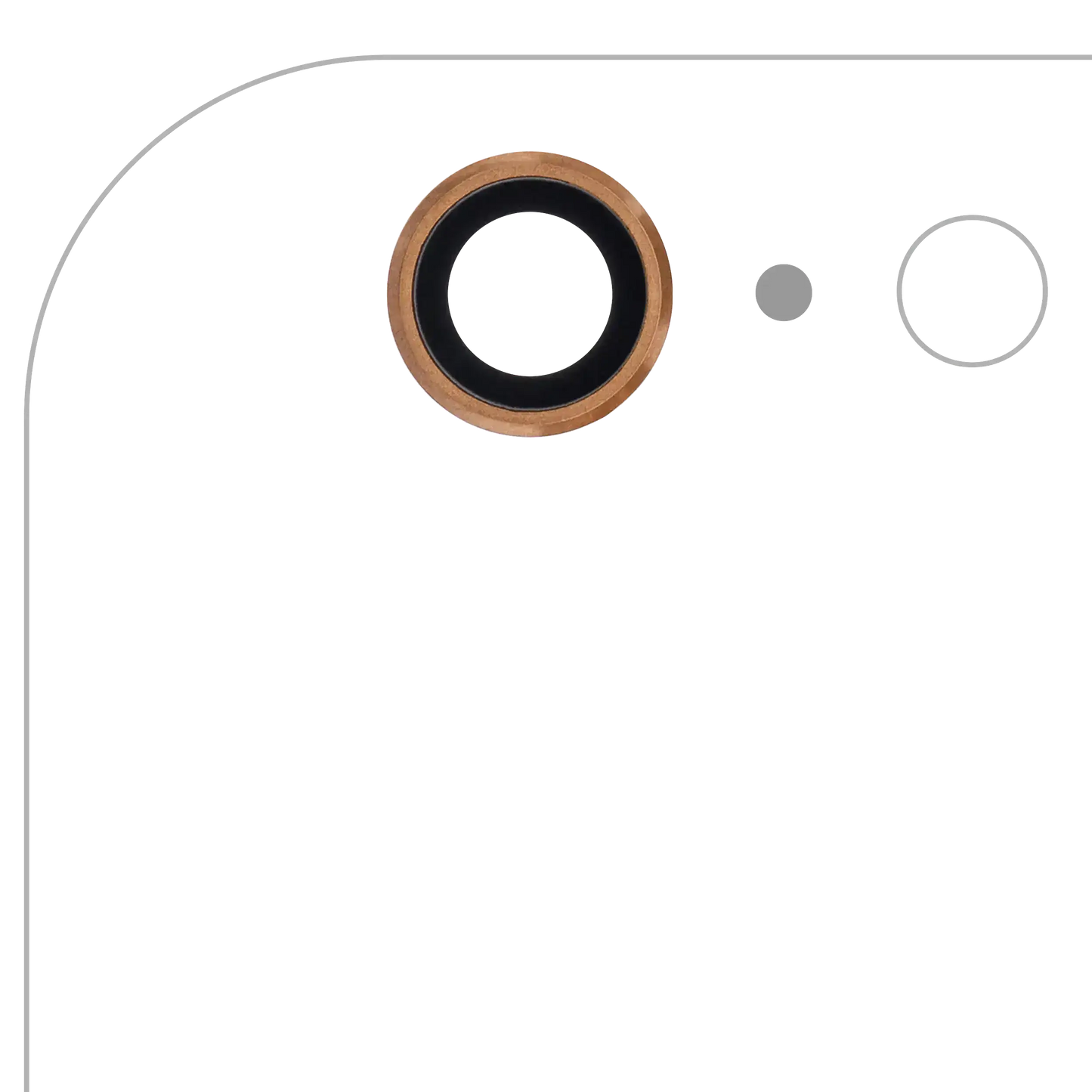 Back Camera Lens For iPhone 6 Plus / 6S Plus (Gold) (10 Pack) (Real Sapphire / Premium)