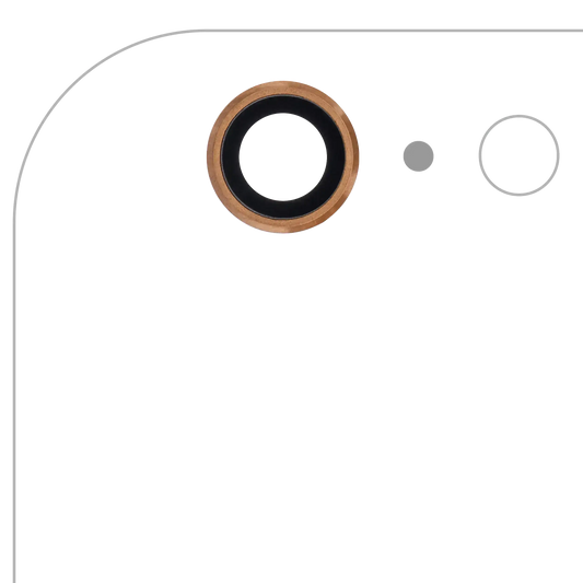 Back Camera Lens For iPhone 6 Plus / 6S Plus (Gold) (10 Pack) (Real Sapphire / Premium)