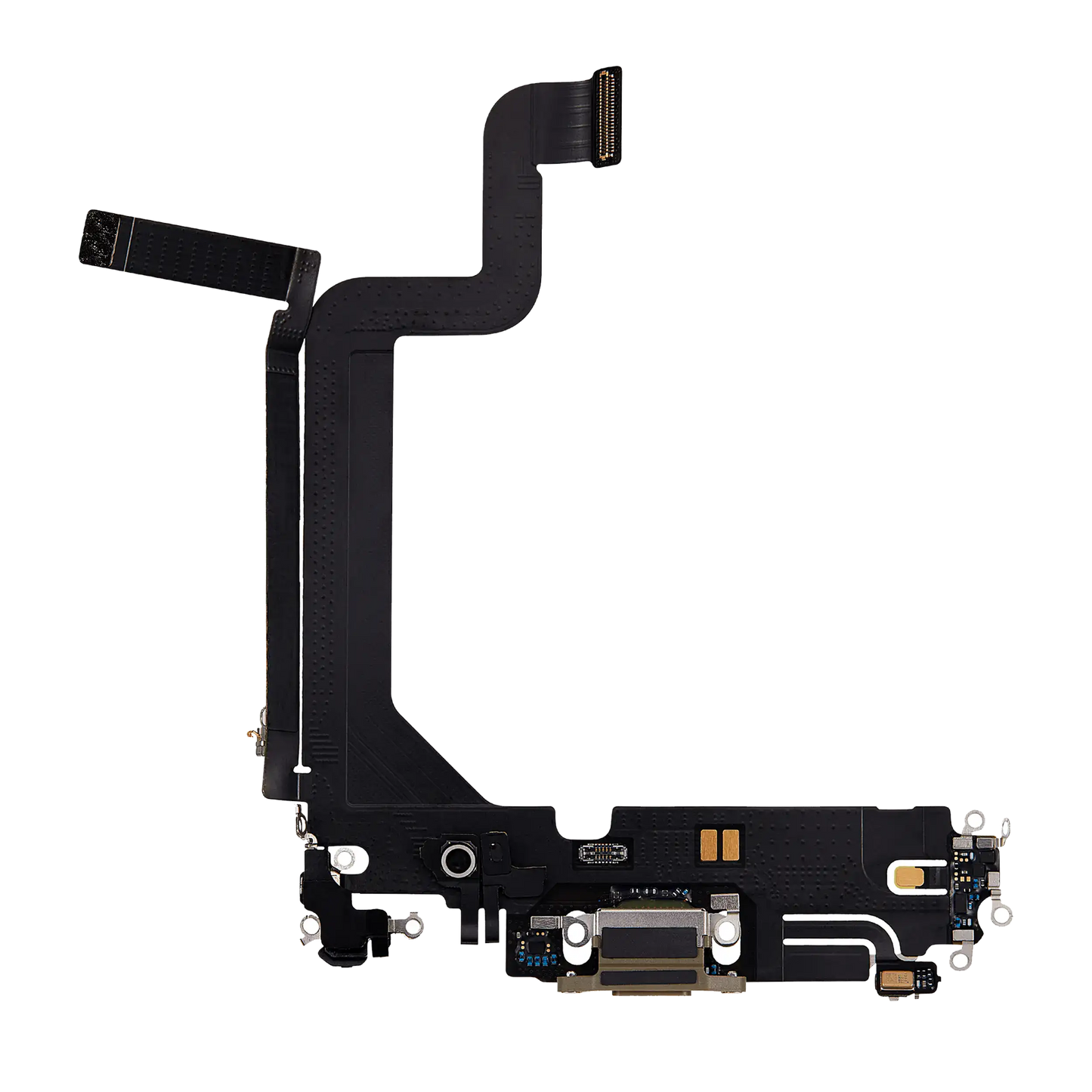 Charging Port Flex Cable For iPhone 14 Pro Max (Used OEM Pull) (Gold)