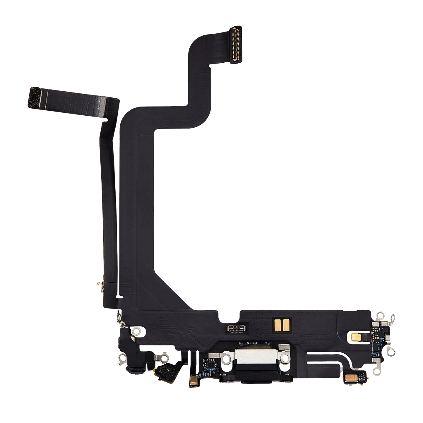 Charging Port Flex Cable For iPhone 14 Pro Max (Used OEM Pull) (Space Black)
