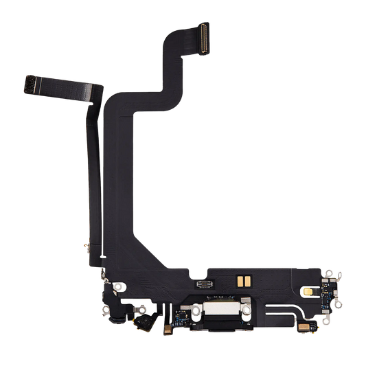 Charging Port Flex Cable For iPhone 14 Pro Max (Used OEM Pull) (Space Black)