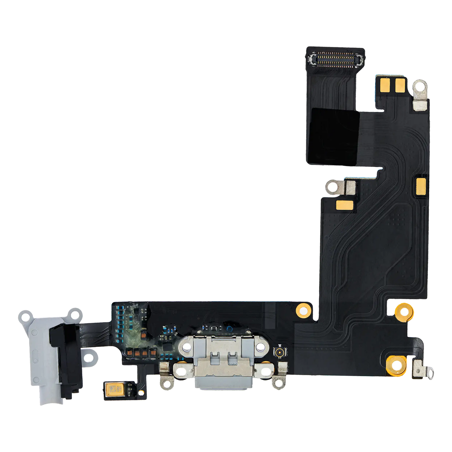 Charging Port Flex Cable For iPhone 6 Plus (Aftermarket) (Silver)