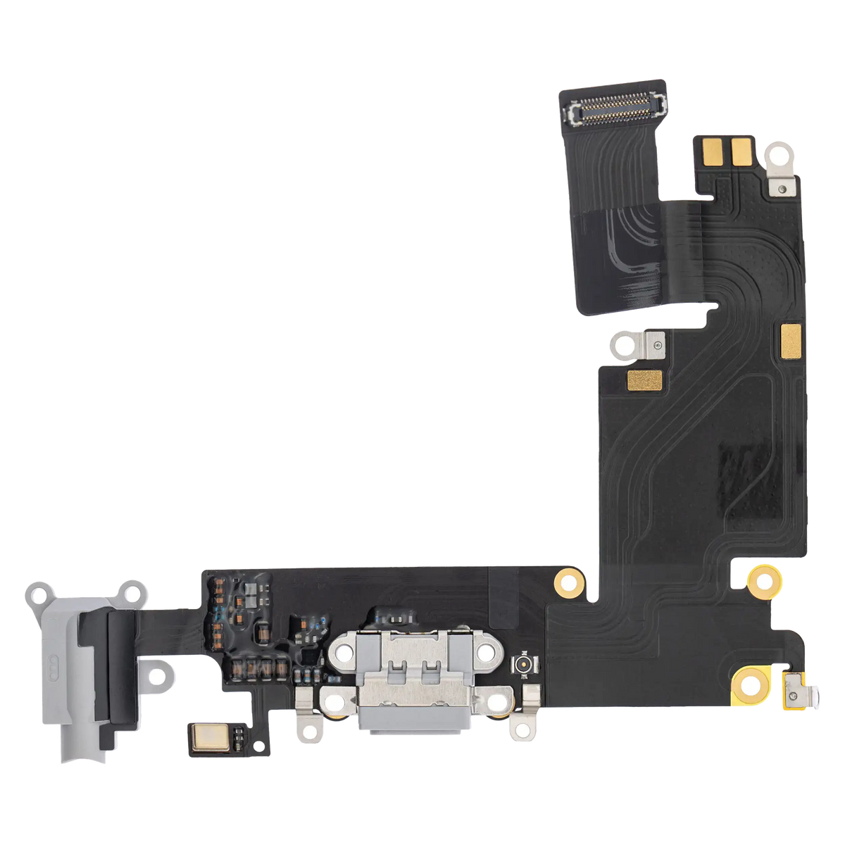 Charging Port Flex Cable For iPhone 6 Plus (Premium) (Silver)