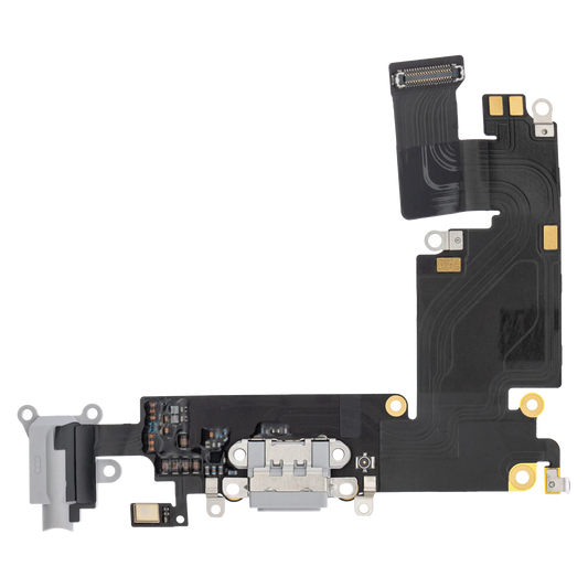 Charging Port Flex Cable For iPhone 6 Plus (Premium) (Silver)