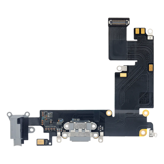 Charging Port Flex Cable For iPhone 6 Plus (Premium) (Space Gray)