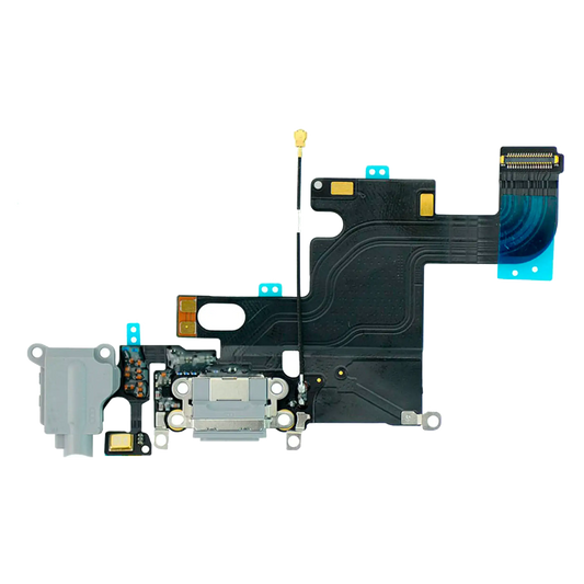 Charging Port Flex Cable For iPhone 6 (Aftermarket) (Silver)