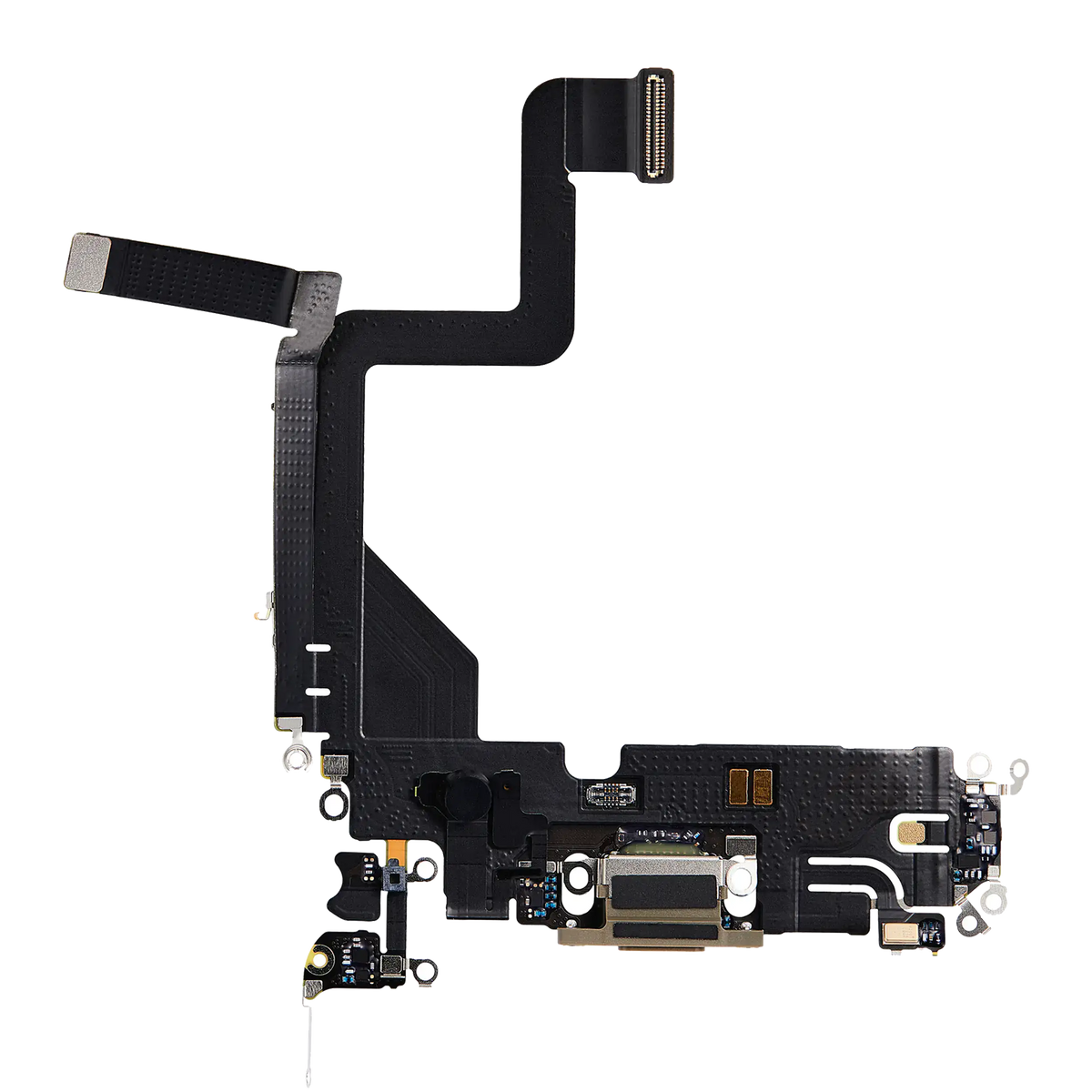 Charging Port Flex Cable For iPhone 14 Pro (Premium) (Gold)