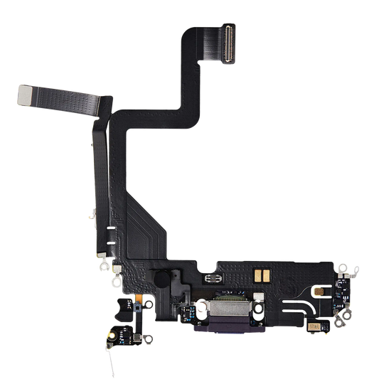 Charging Port Flex Cable For iPhone 14 Pro (Premium) (Deep Purple)