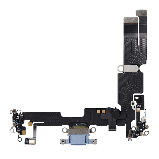 Charging Port Flex Cable For iPhone 14 Plus (Premium) (Blue)