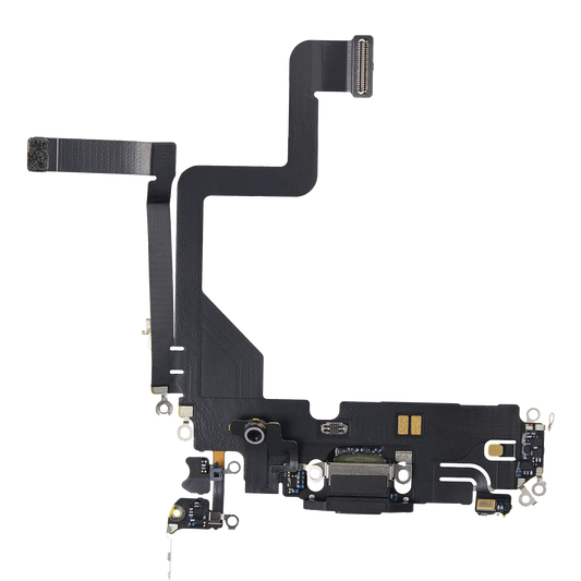 Charging Port Flex Cable For iPhone 14 Pro (Premium) (Space Black)