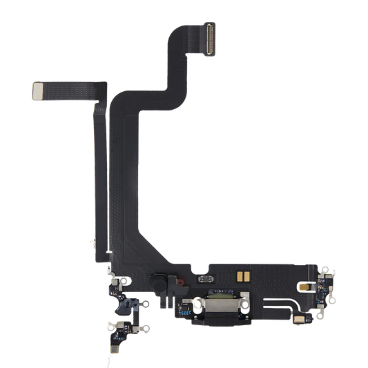 Charging Port Flex Cable For iPhone 14 Pro Max (Premium) (Space Black)