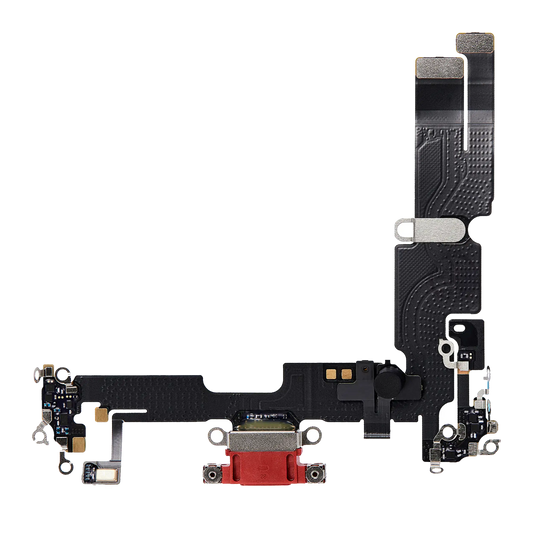 Charging Port Flex Cable For iPhone 14 Plus (Premium) (Red)