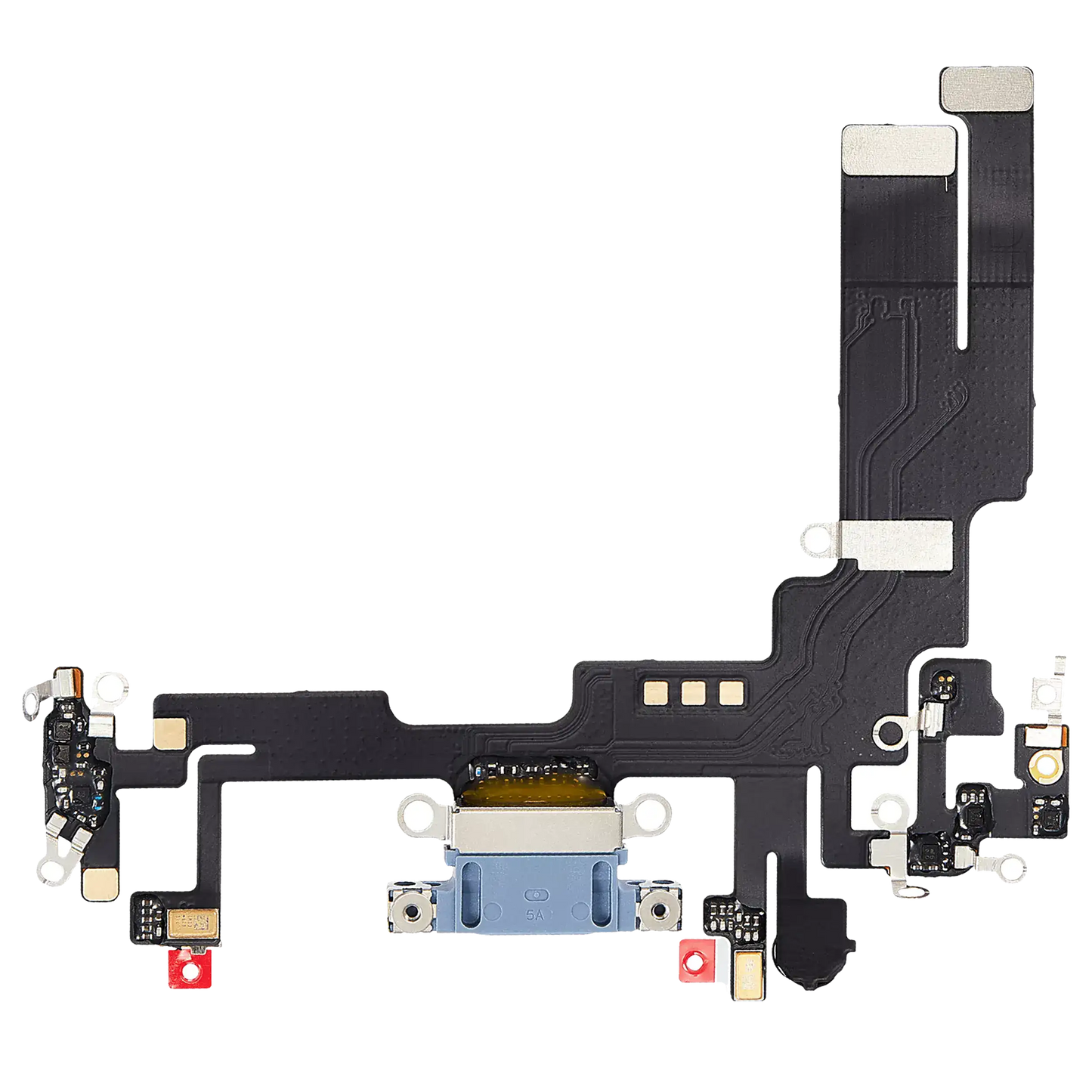 Charging Port Flex Cable For iPhone 14 (Aftermarket Plus) (Blue)