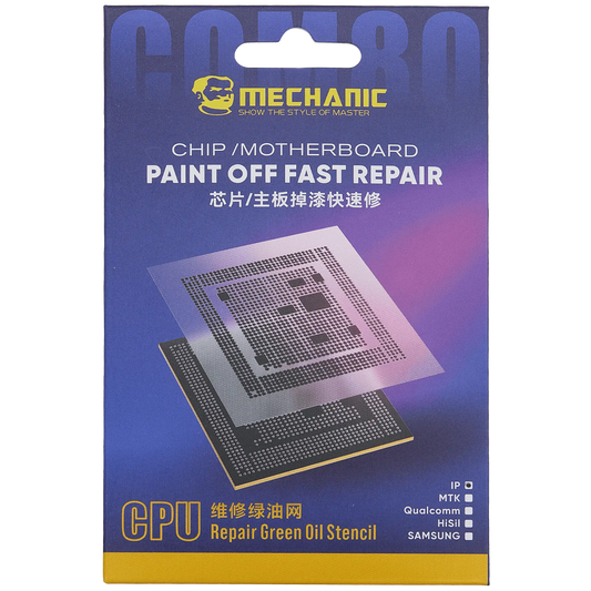 CPU Repair Green Oil Stencil (A8 - A18 Pro) For iPhone 6-16 Series (COM80) (Mechanic)
