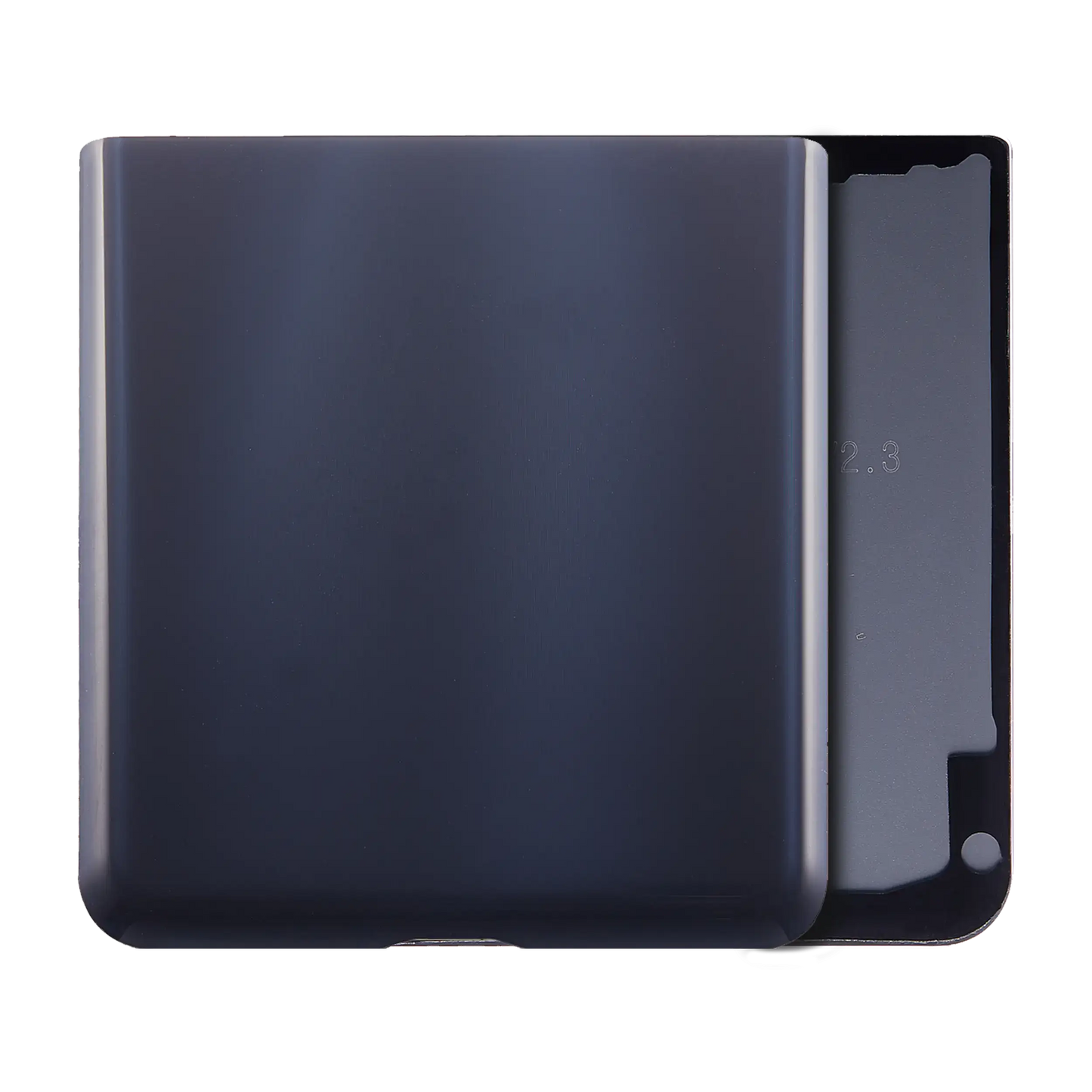 Bottom Back Cover For Samsung Galaxy Z Flip 5G (F707) (Service Pack) (Mystic Black) - Main View